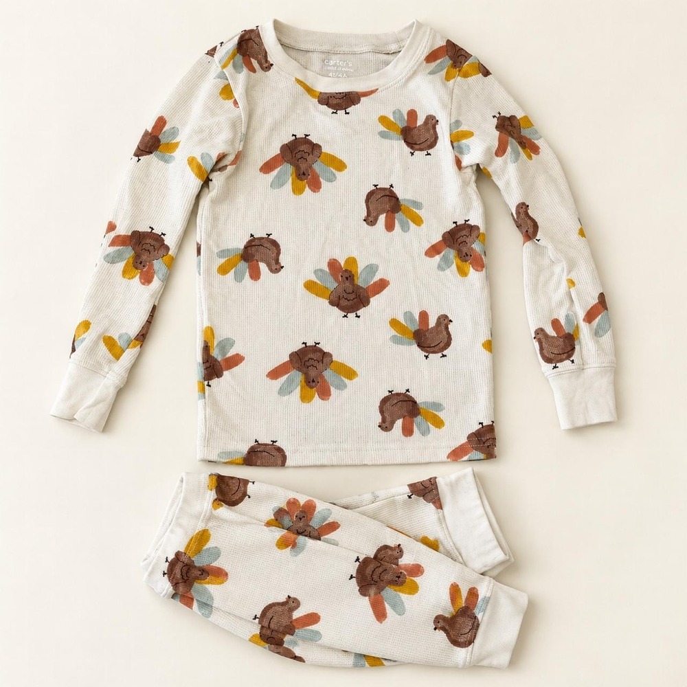 Carter's Child of Mine Turkey Pajama Set • 4T